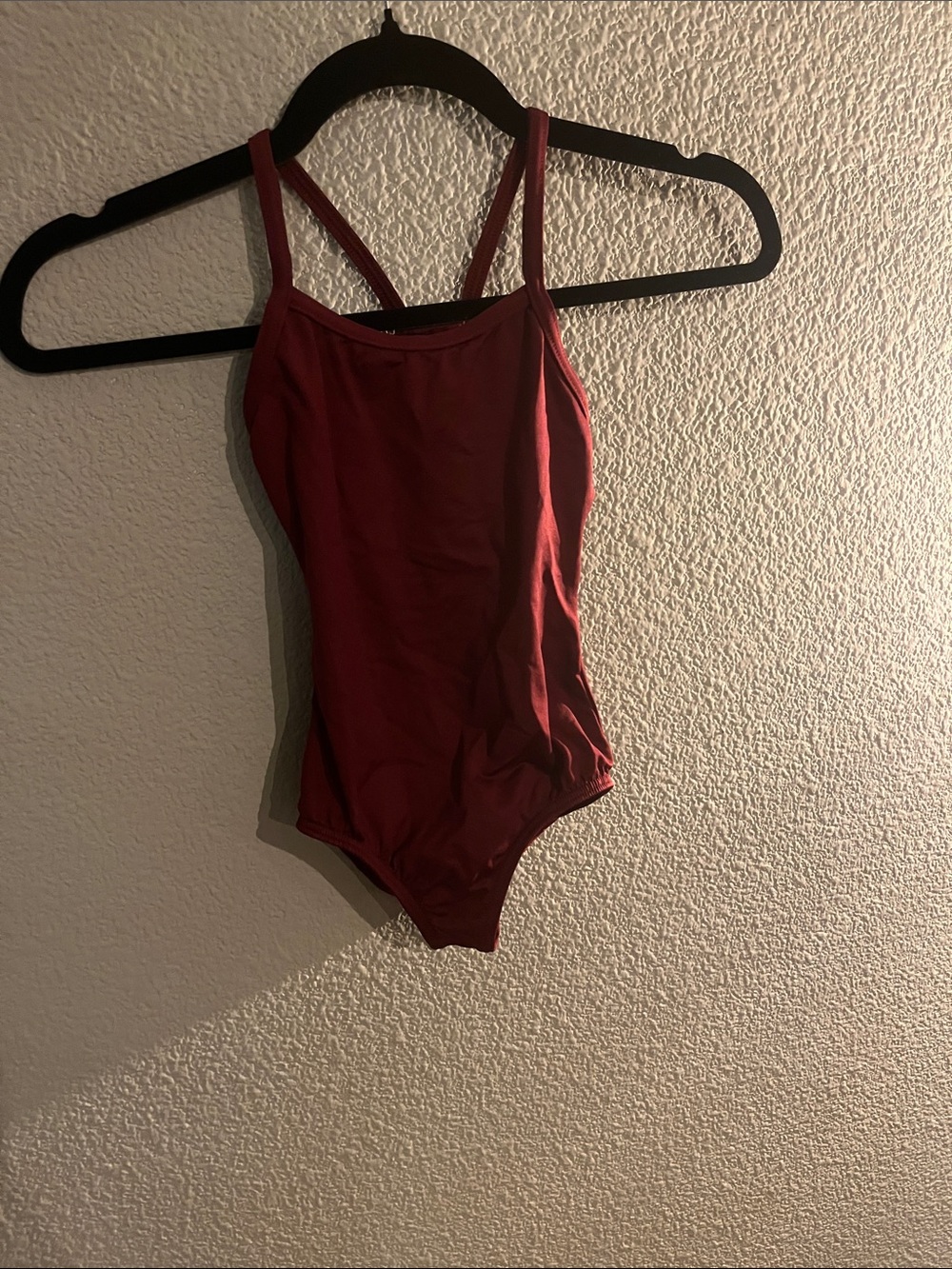 Motionwear Girls' Burgundy One-Piece Swimsuit